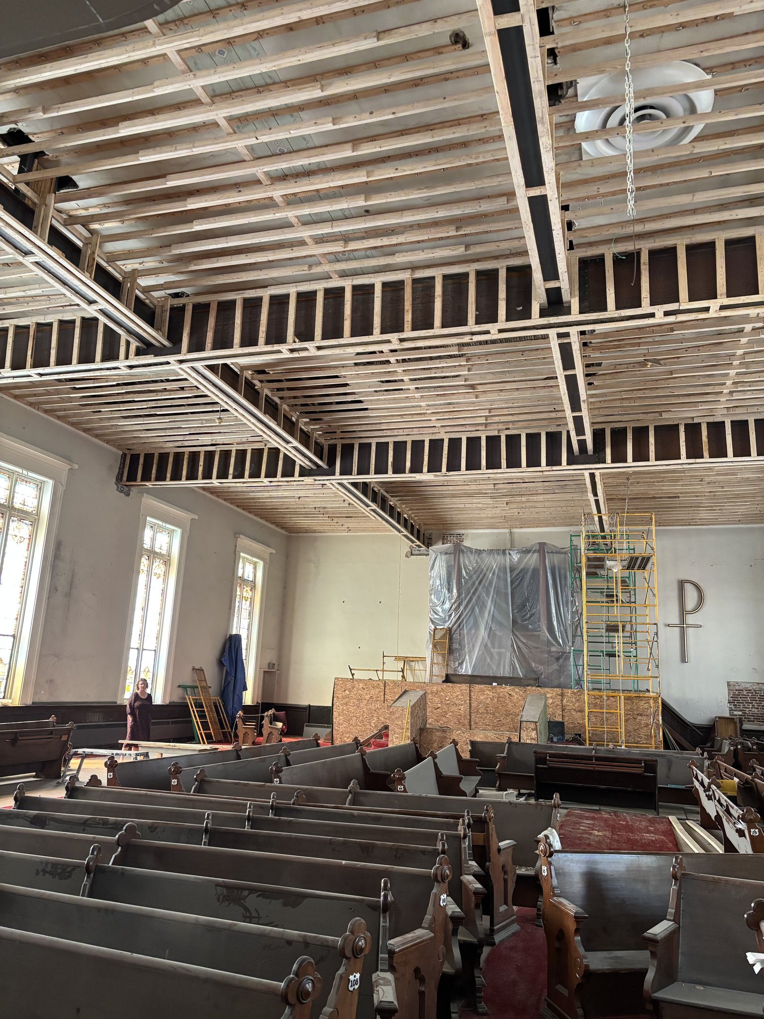 Sanctuary renovation in progress