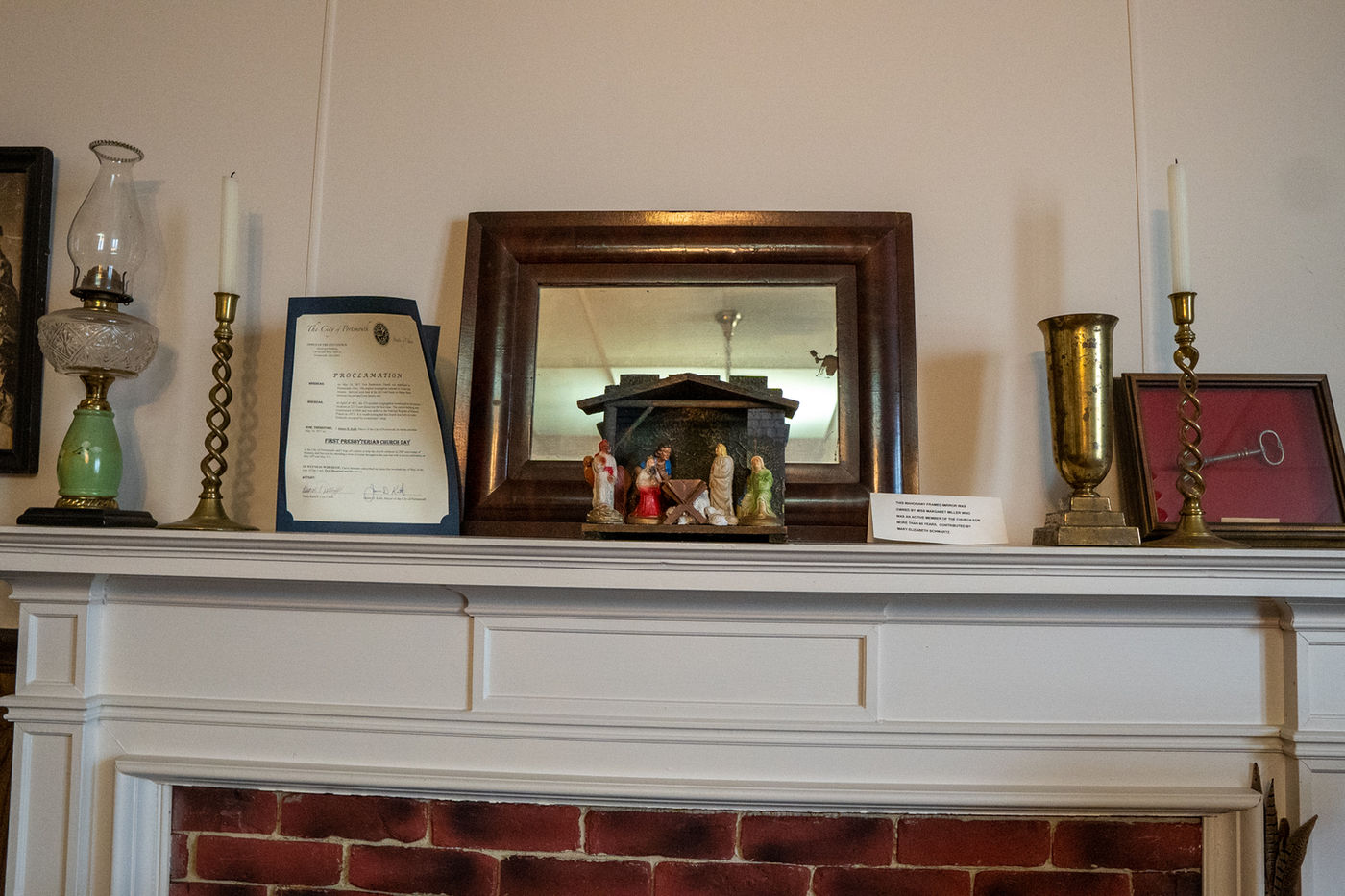 Historical Room mantel display
